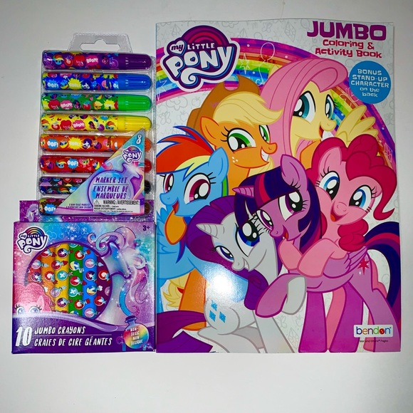 My Little Pony Coloring Book & Art Supplies Bundle - Picture 1 of 5
